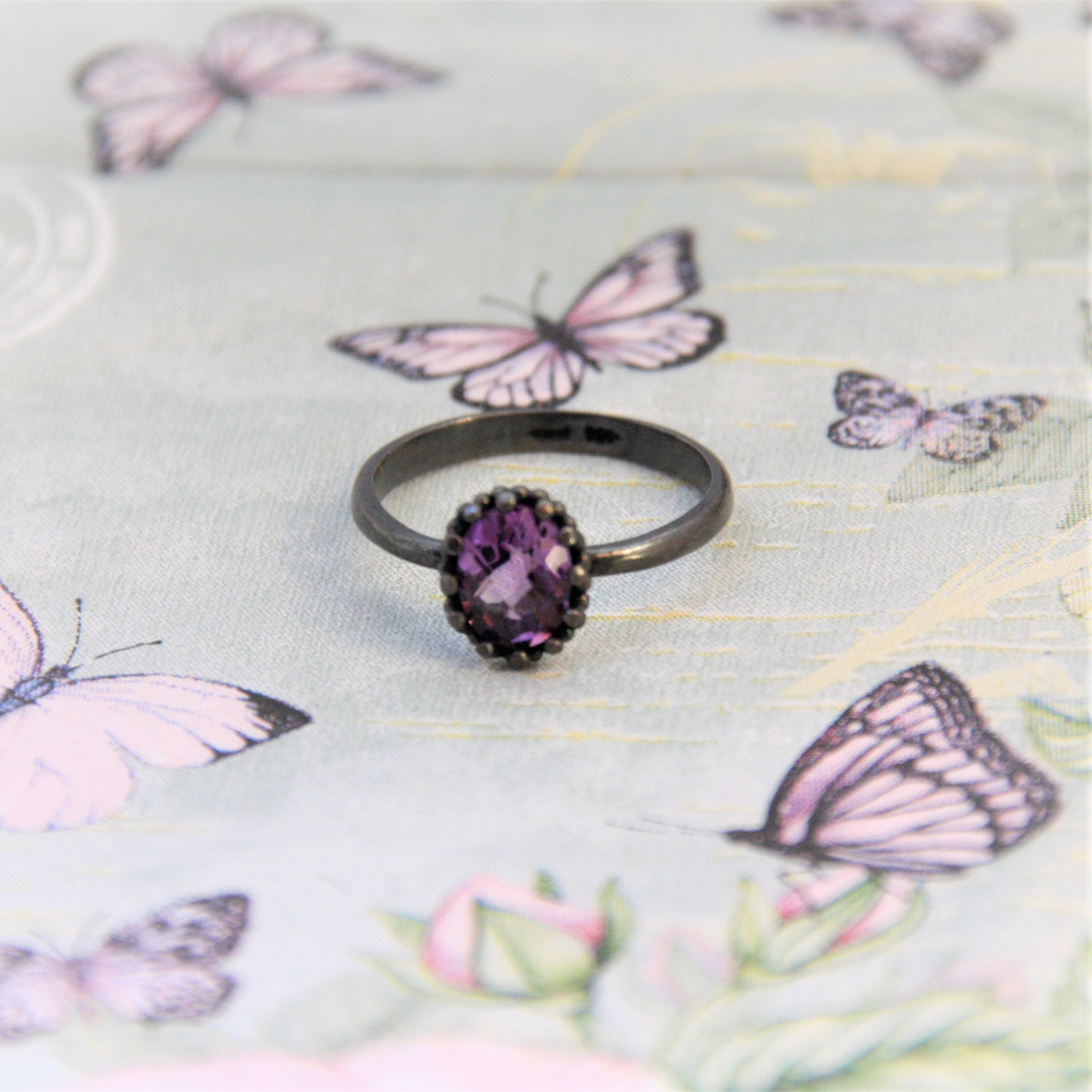 Carré Jewellery Zilveren ring met Amethyst