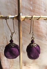 Ana Popova Purple Frida earrings