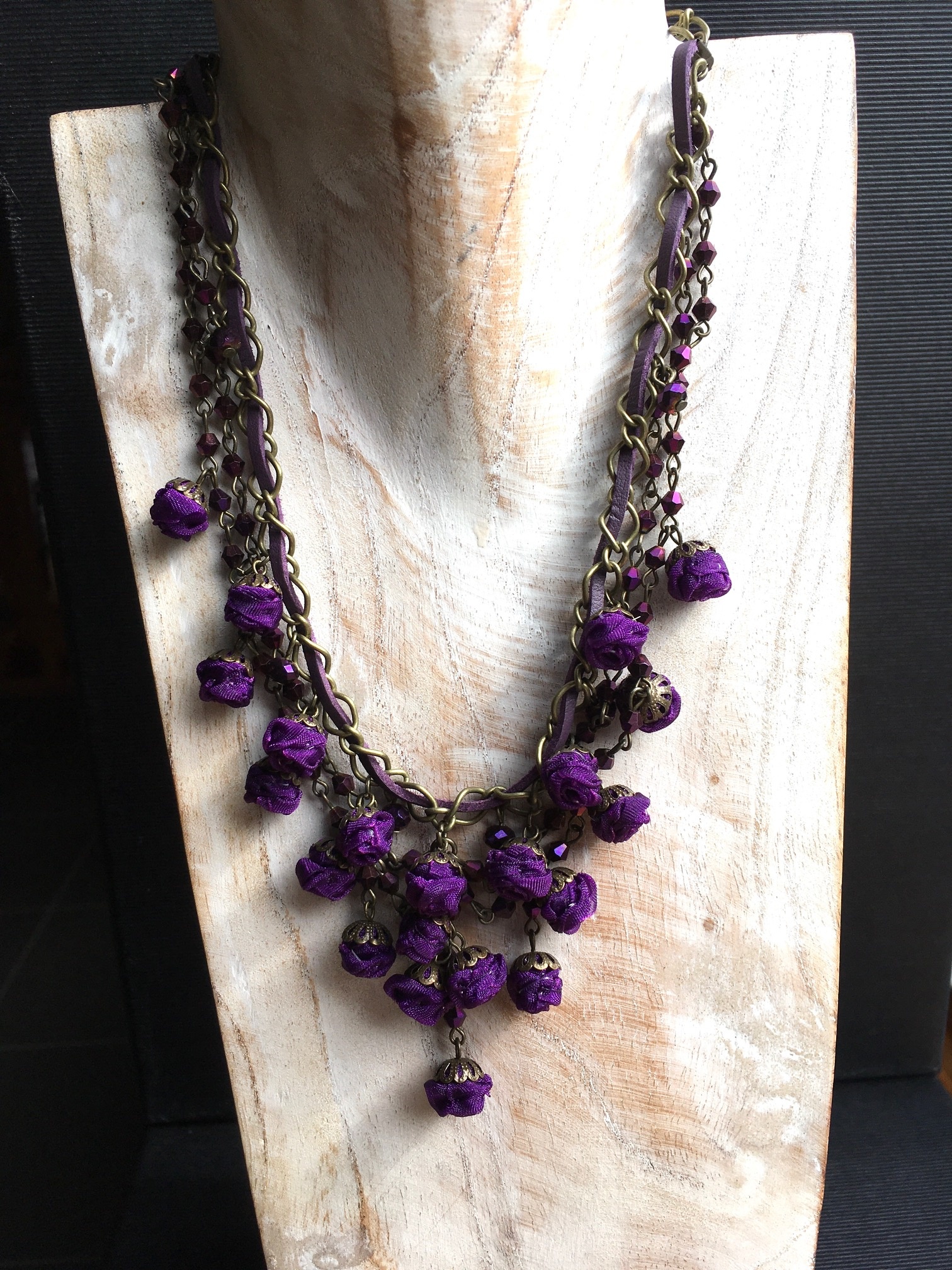 Ana Popova Purple necklace Odette