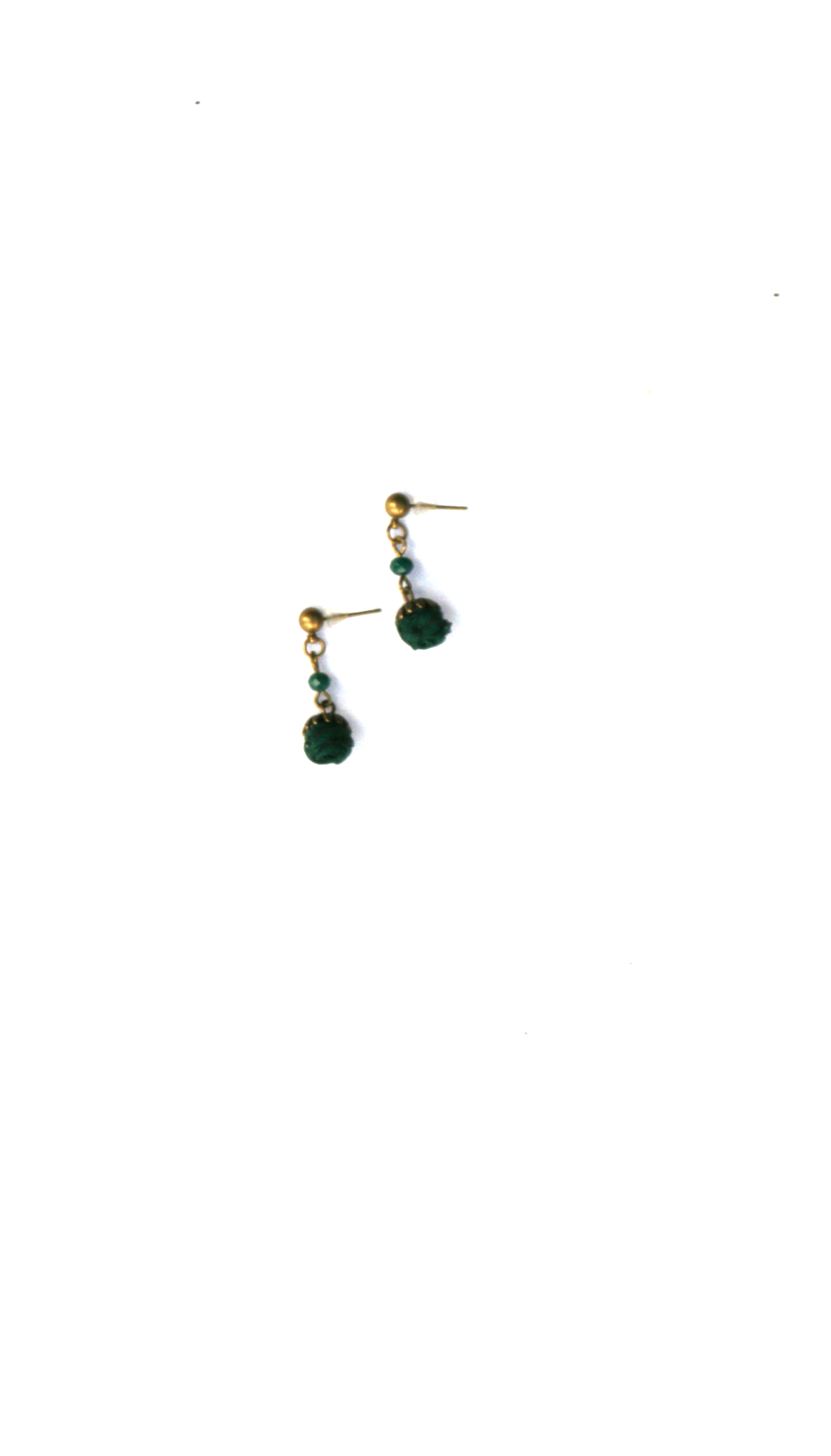 Ana Popova Green christelle earrings