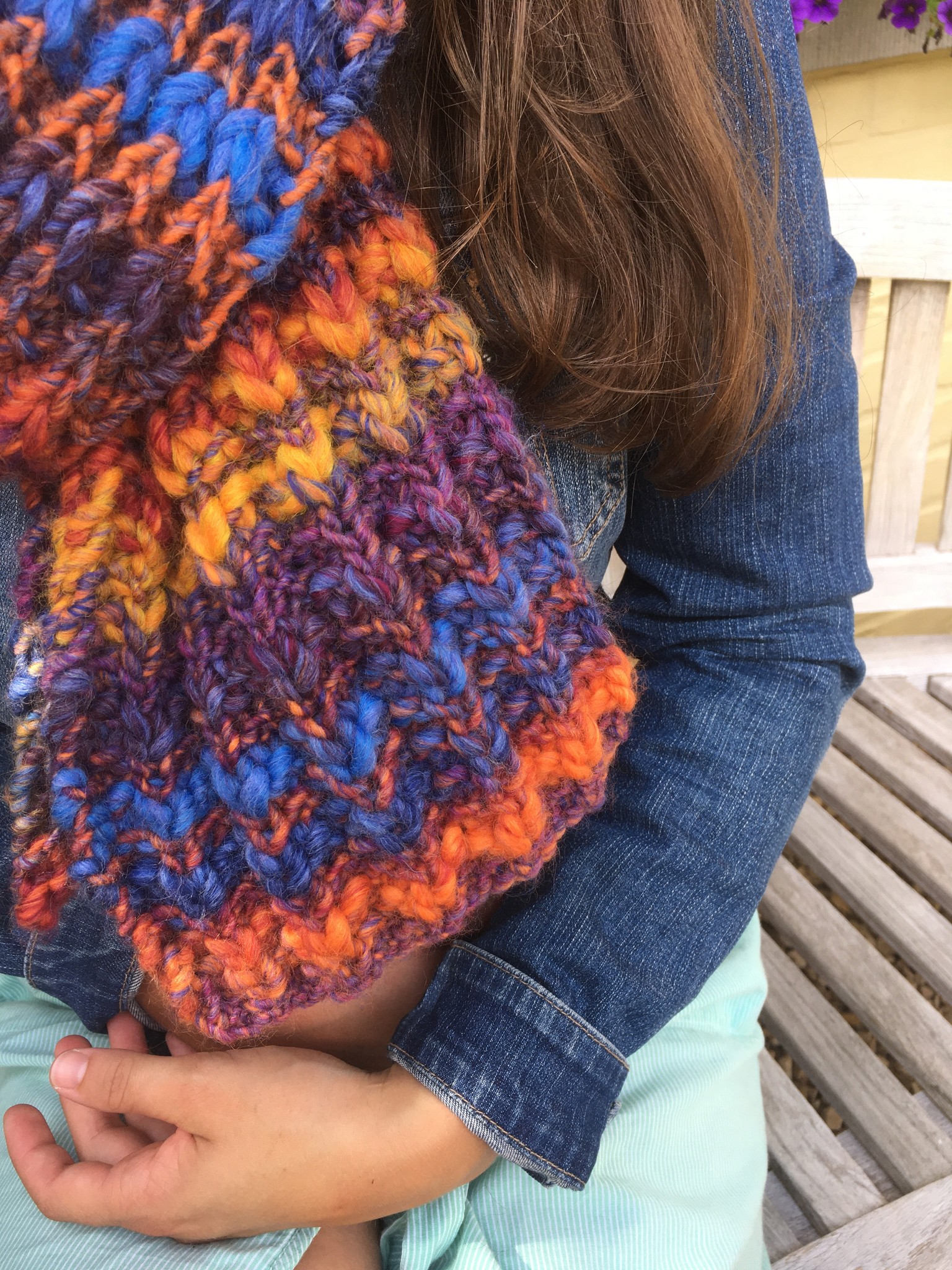 Made by Amberhoeve Multicolored handmade scarf