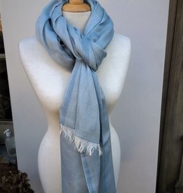 The blue Turban Blue scarf