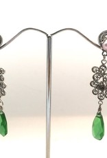 Yvone Christa Tulipe post earrings with long drop shape.