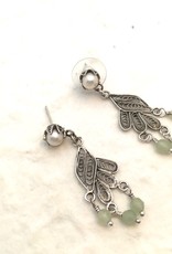 Yvone Christa Silver filigree earrings