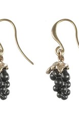 Hultquist Rosé plated grape earrings