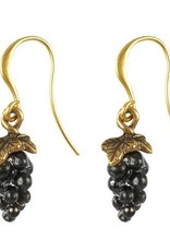 Hultquist Goldplated grape earrings