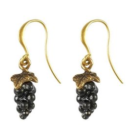 Hultquist Goldplated grape earrings