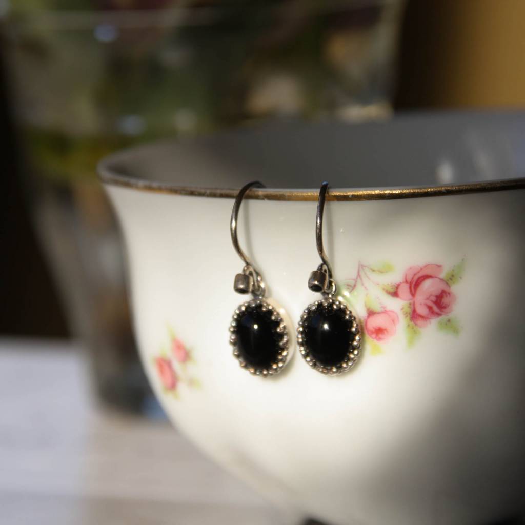 Carré Jewellery Black Agate earrings