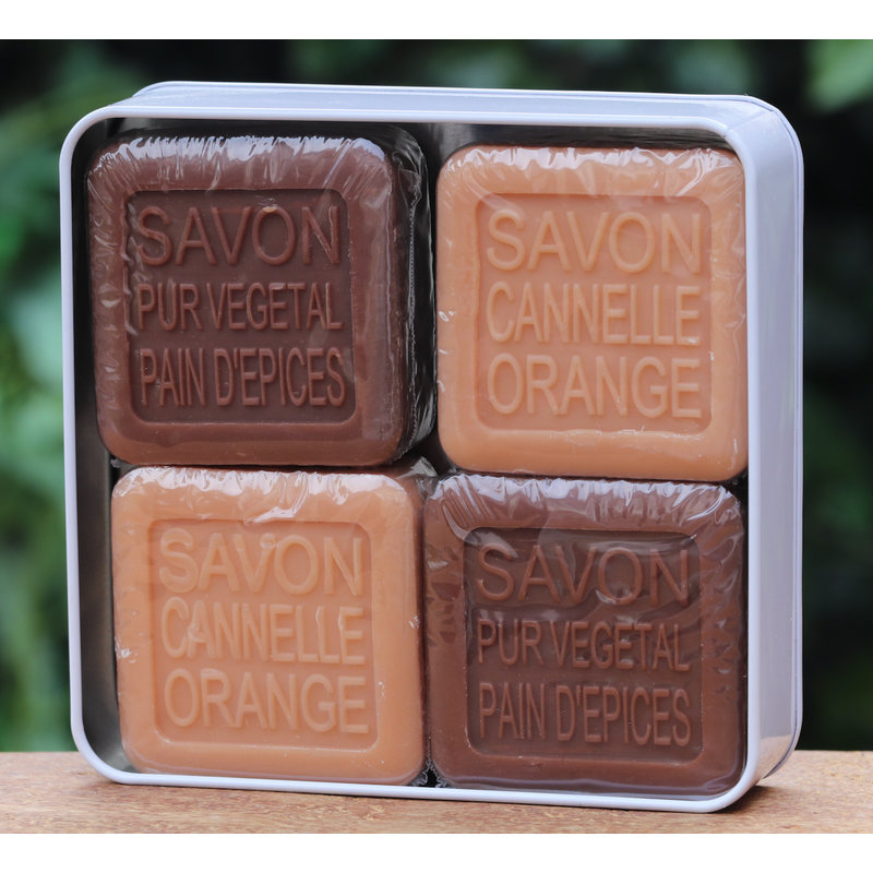 Blik met 4 verschillende kerstzepen