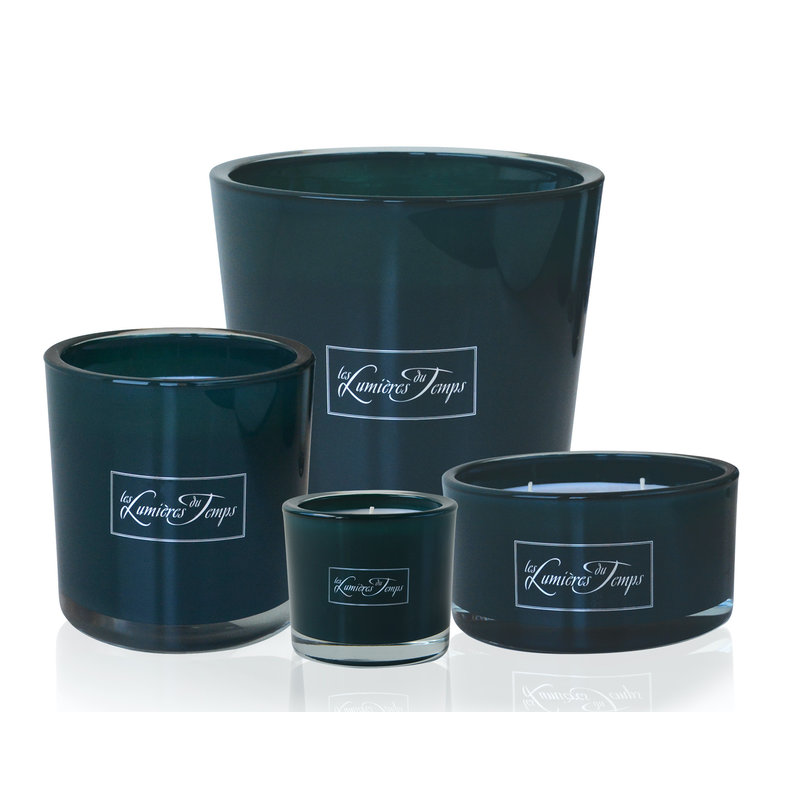 Kaars in luxe glas met eigen logo