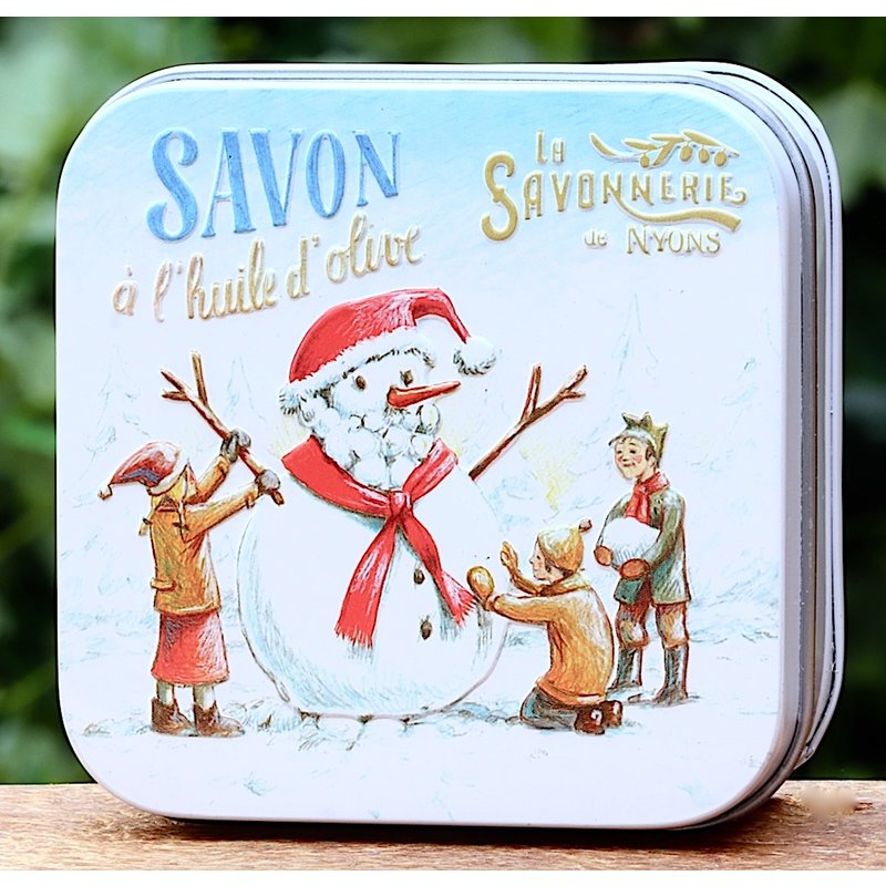 Blikje Savon de Marseille sneeuwpop