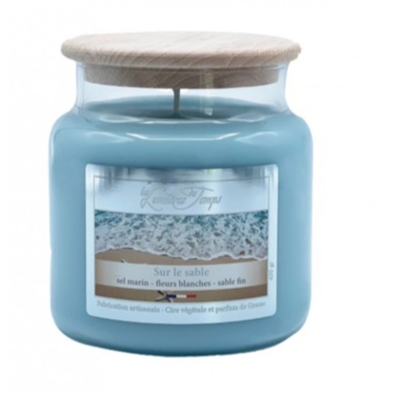 Geurkaars in glazen pot met eigen naam