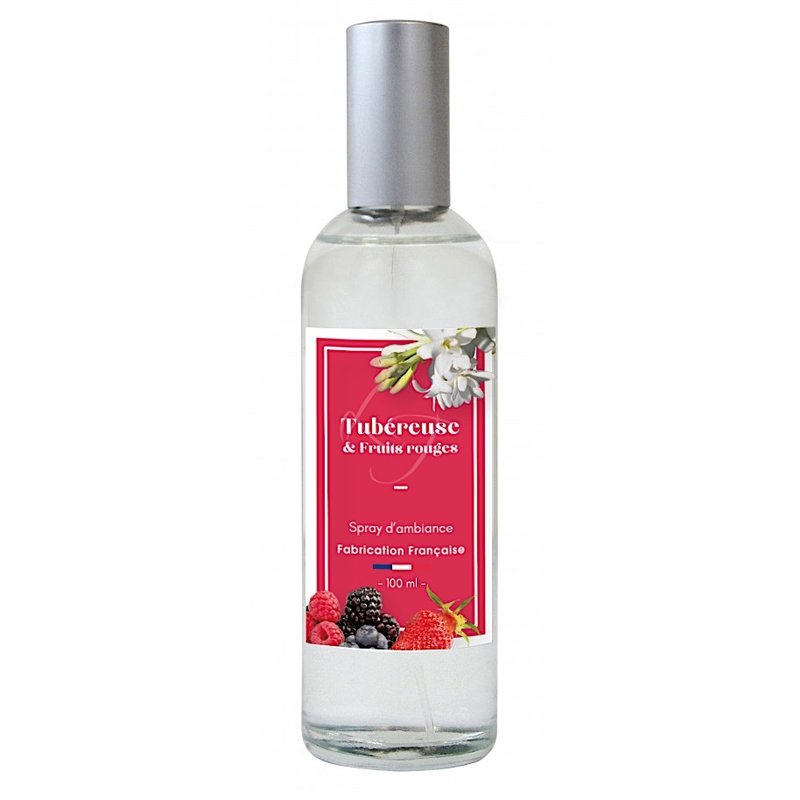 Roomspray  rood fruit en tuberoos