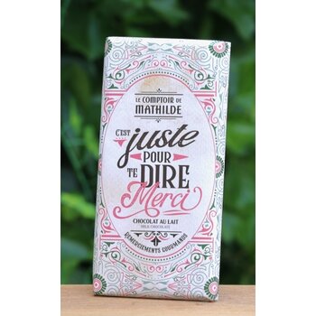 Le Comptoir de Mathilde Chocoladetablet Merci