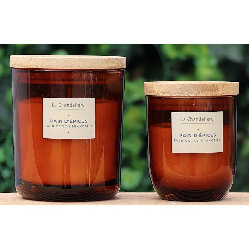 Geurkaars in gekleurd glas private label
