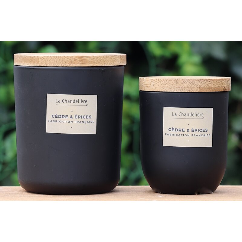 Geurkaars in gekleurd glas private label