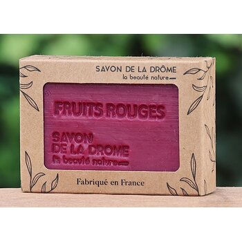 Savonnerie de la Drôme Doosje zeep rood fruit