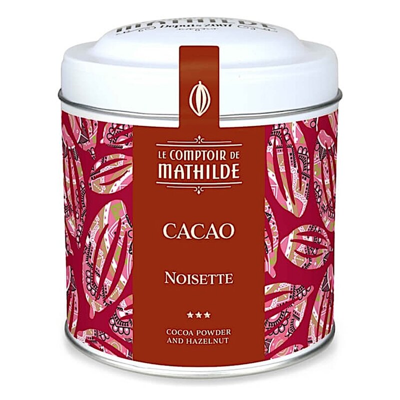 Blik cacao met hazelnoten