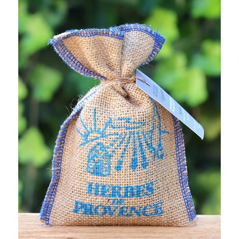 Herbes de Provence in kleine jute zak