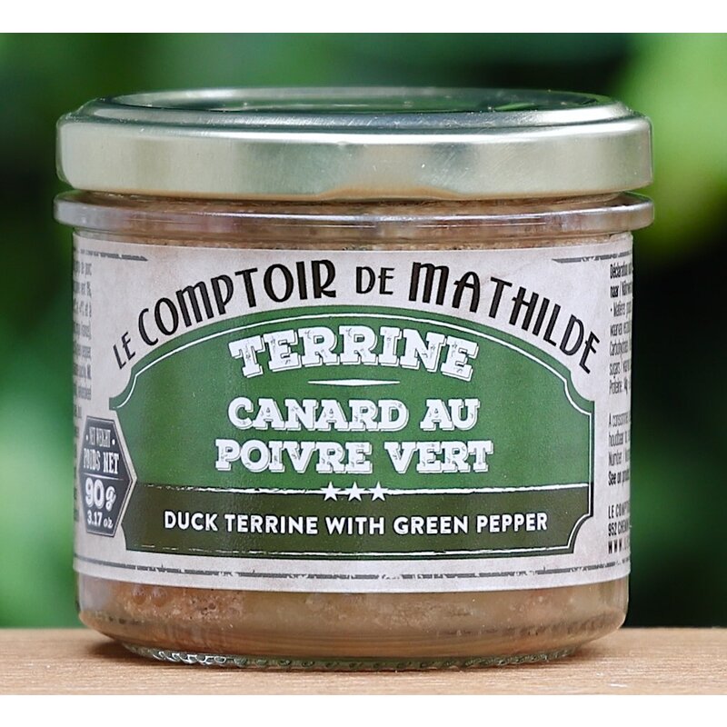 Potje terrinevan eend met pepers