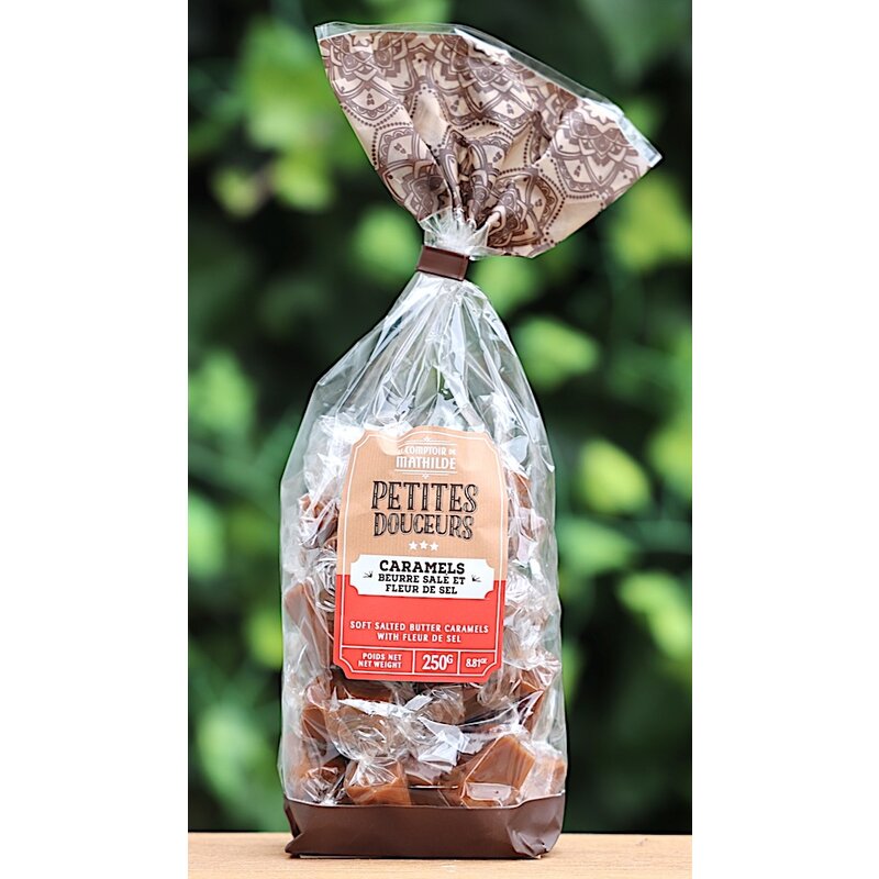 Zakje met zachte caramels