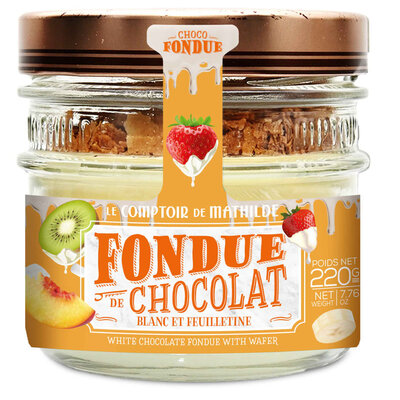 Chocoladefondue wit