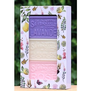 Savonnerie de Nyons Giftbox met drie zepen