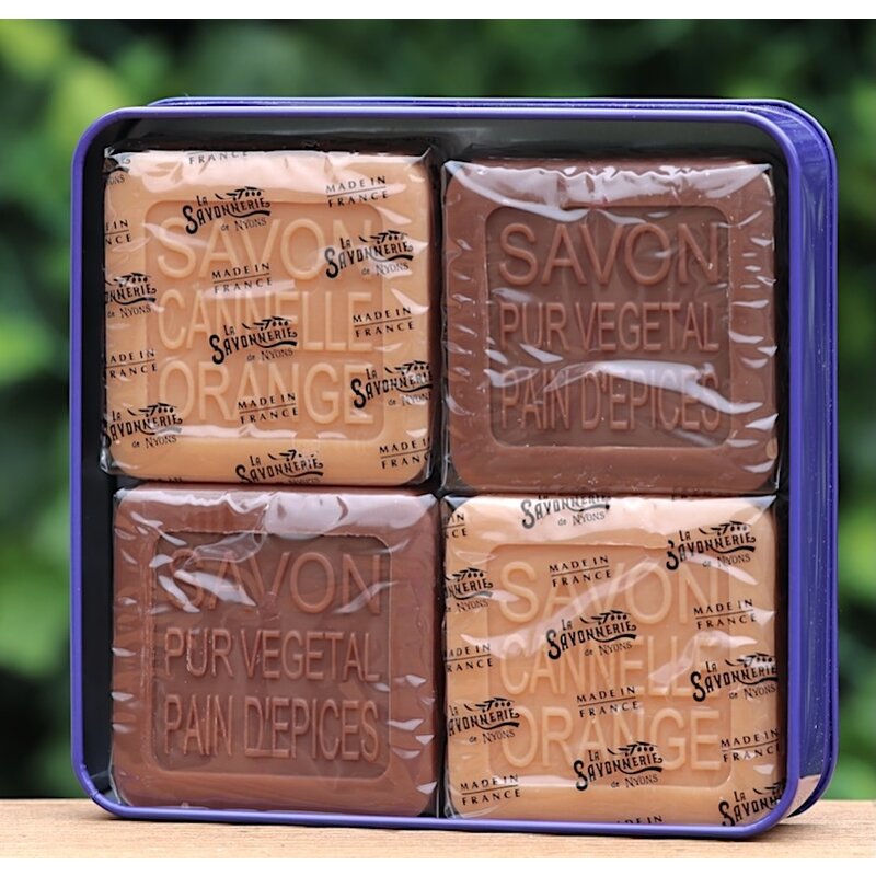 Blik met 4 verschillende kerstzepen