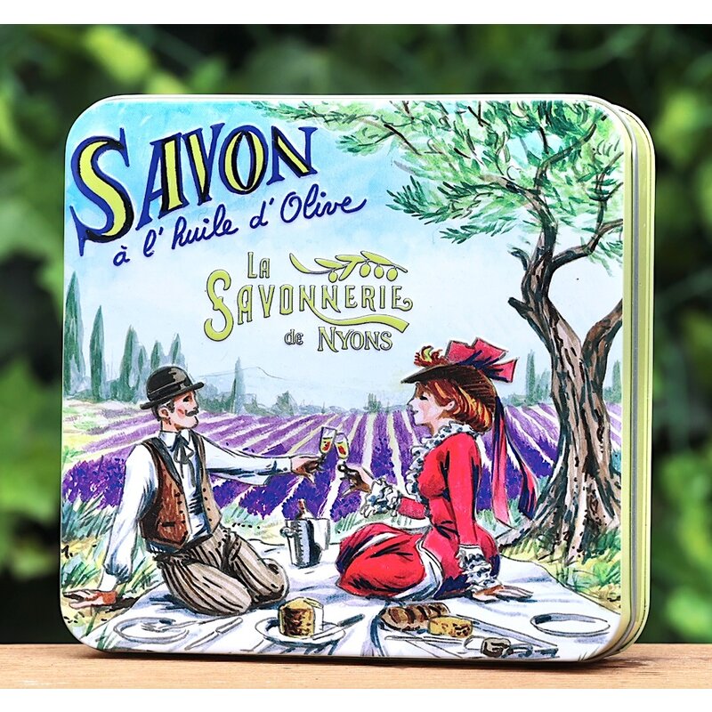 Blik met 4 verschillende zepen Picknick