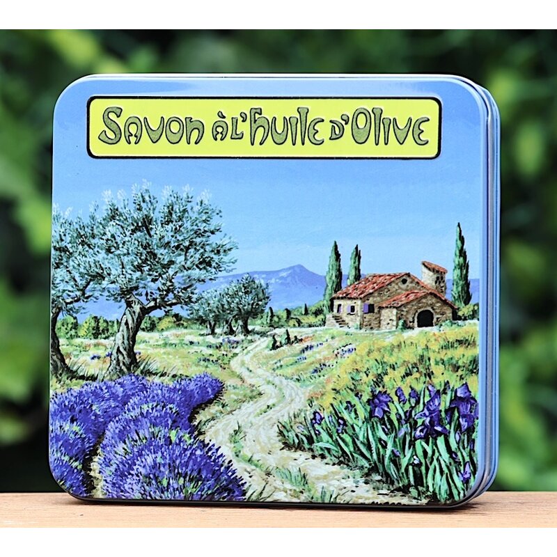 Blik met 4 verschillende zepen Provence