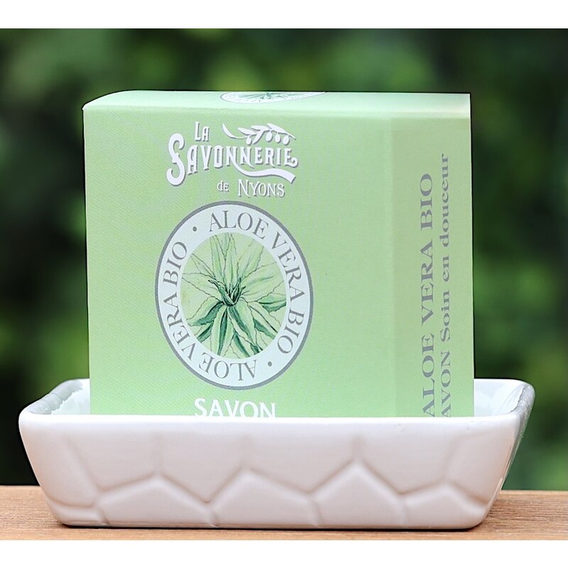 Doosje zeep met biologische aloe vera