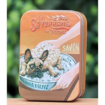Savonnerie de Nyons Groot blik zeep Bulldog