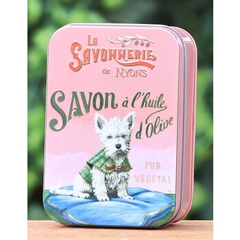 Savonnerie de Nyons Groot blik zeep Westie