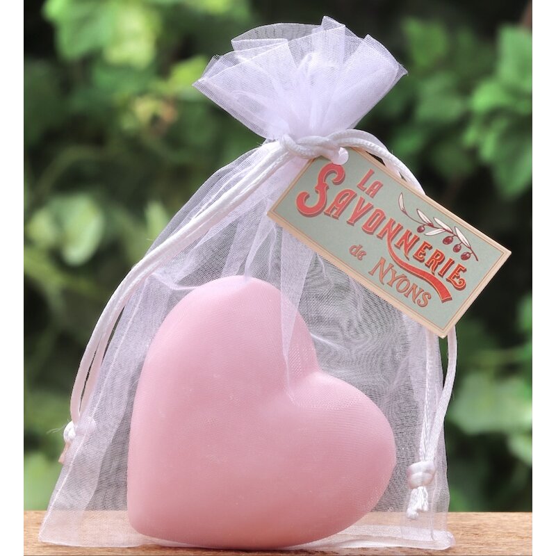 Hartzeep rozen in organza zakje