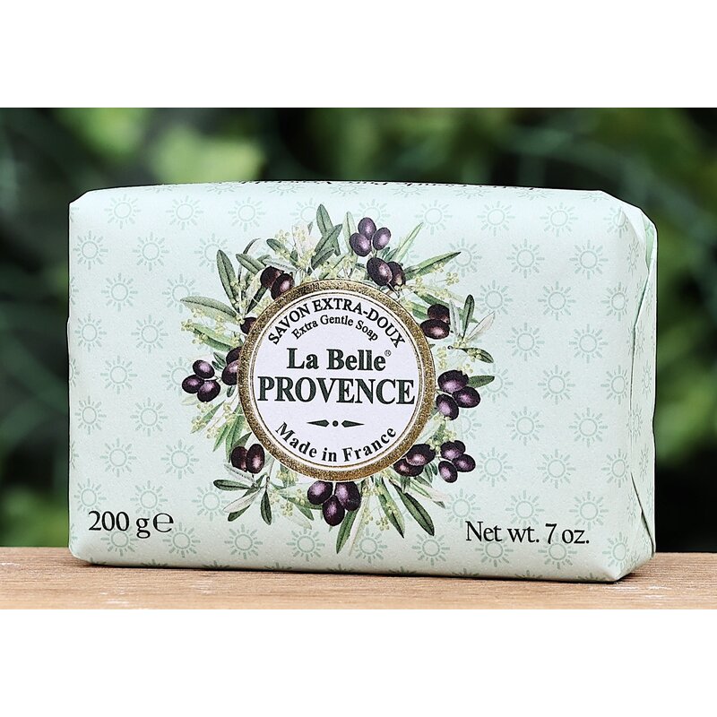 Grote zeep in papier olijven