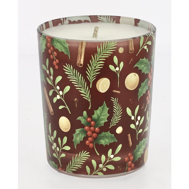 Geurkaars in de geur kaneel en sinaasappel