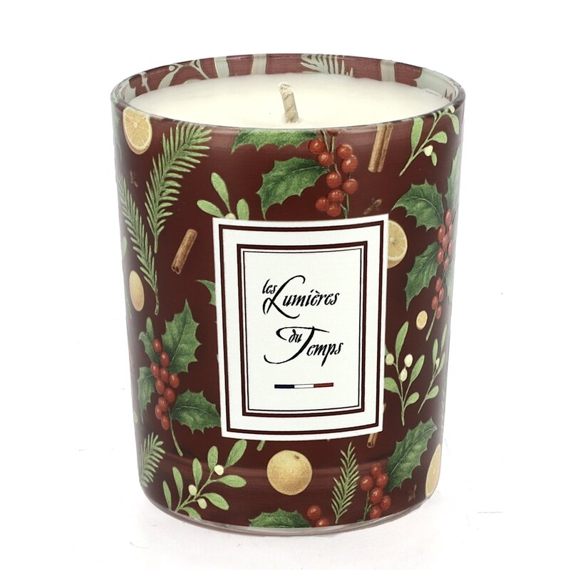 Geurkaars in de geur kaneel en sinaasappel