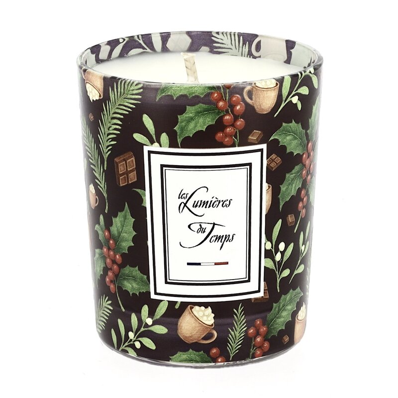 Grote geurkaars in de geur hot chocolate