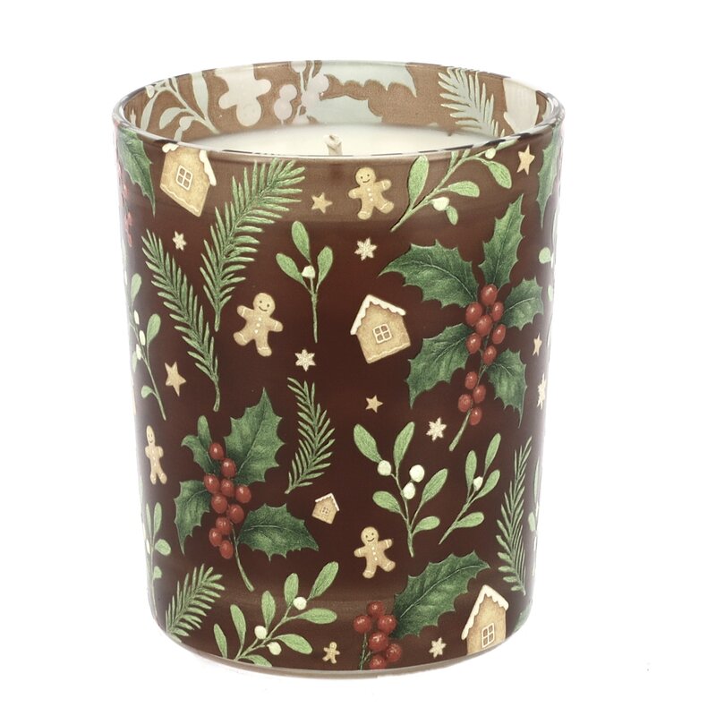 Grote geurkaars in de geur kruidkoek