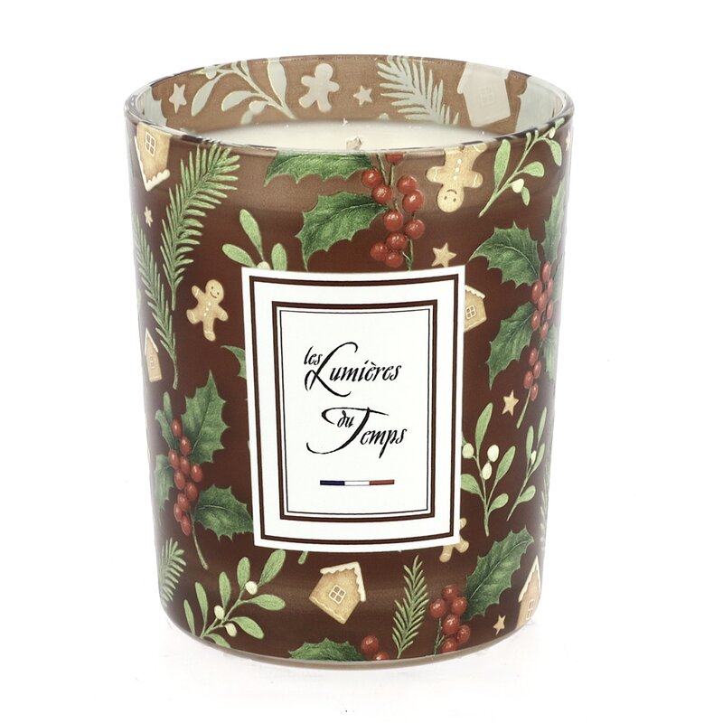 Grote geurkaars in de geur kruidkoek