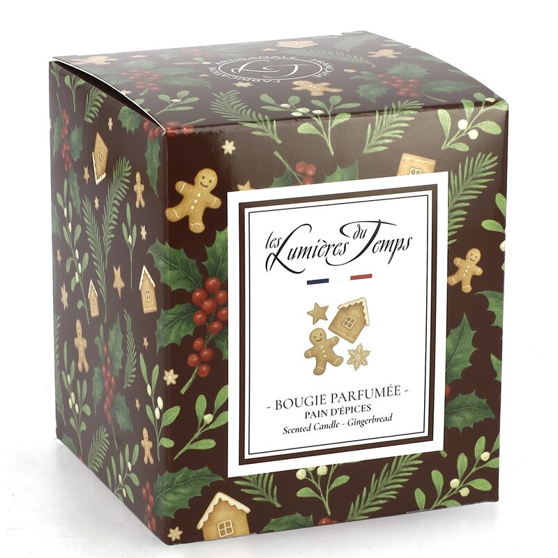 Grote geurkaars in de geur kruidkoek