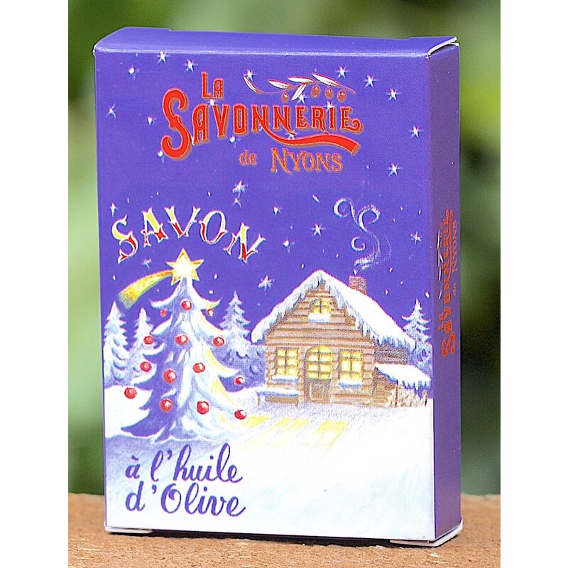 Doosje gastenzeepje kerstchalet