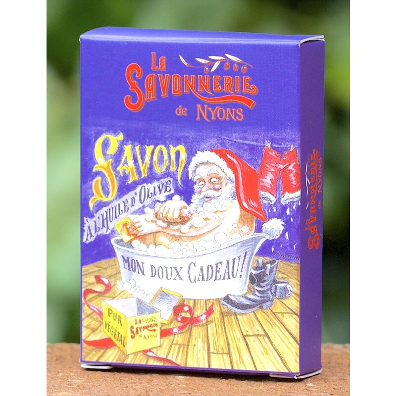 Doosje gastenzeepje kerstman in bad