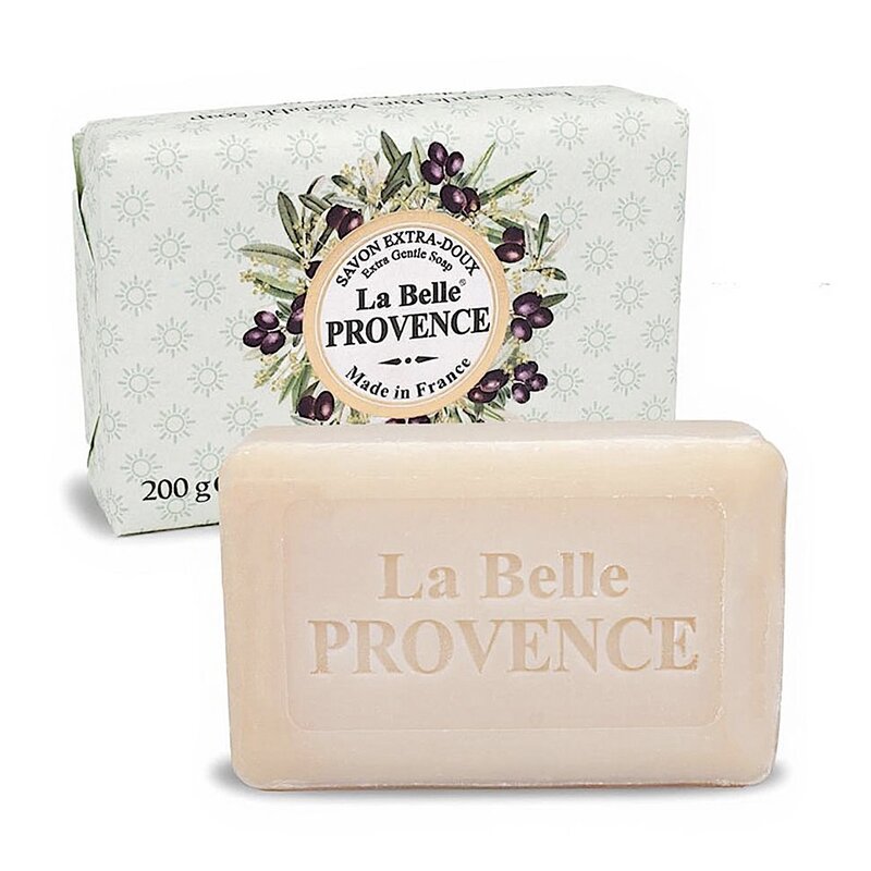 Grote zeep in papier olijven