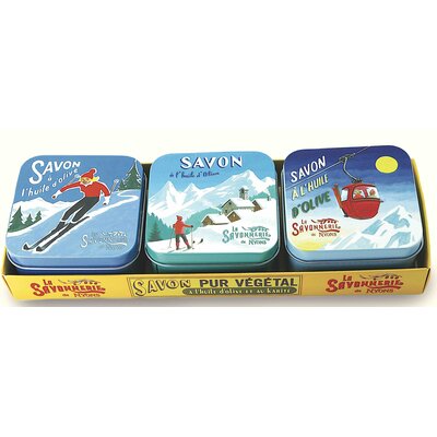 Doosje 3 blikjes zeep