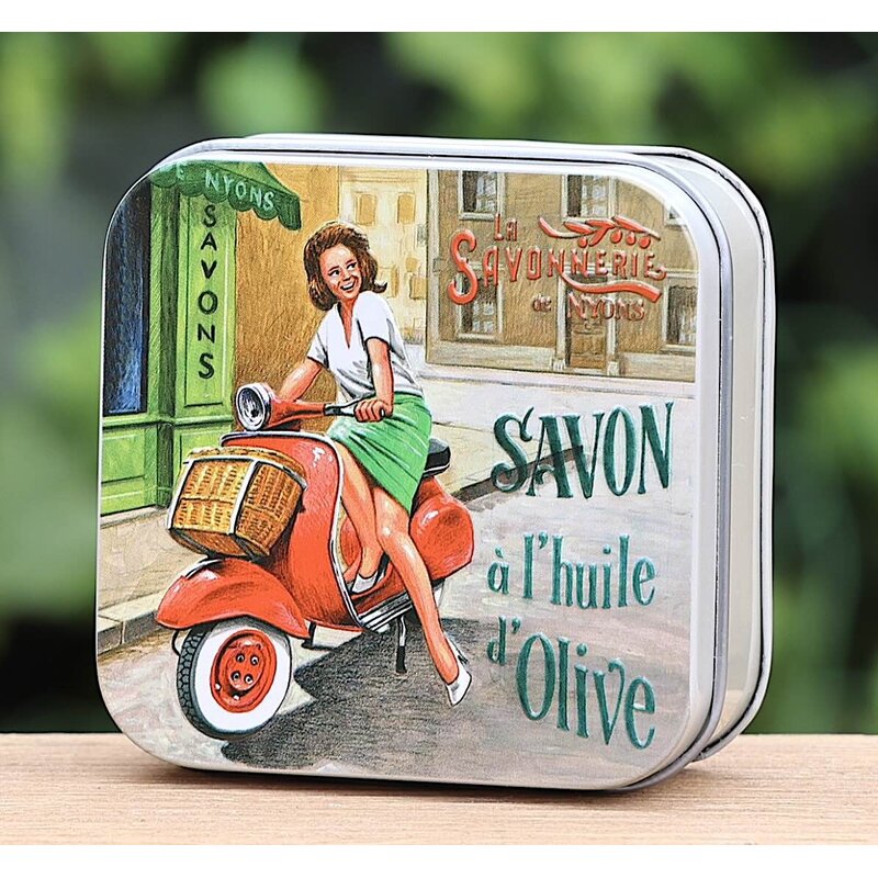 Blikje Savon de Marseille Vespa scooter