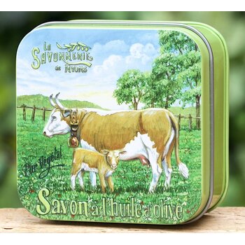Savonnerie de Nyons Blikje zeep koe