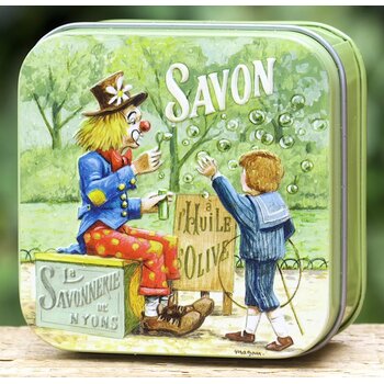 Savonnerie de Nyons Blikje zeep clown