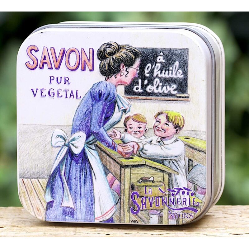 Blikje Savon de Marseille schooltje