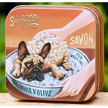 Savonnerie de Nyons Blikje zeep Bulldog